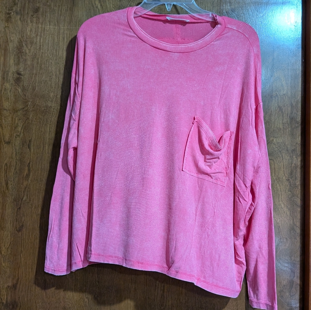 Zenana L/XL slouch crop top NWT